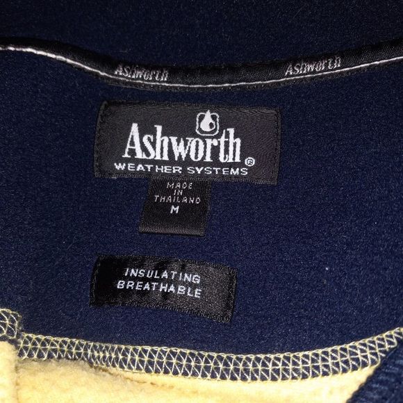 Vintage Ashworth Weather Systems Yellow Pullover - Picture 7 of 7